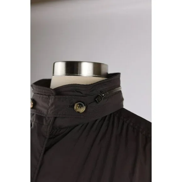 Loro Piana Cashmere Lined Women’s Traveller Parka Jacket SZ 46 Brown